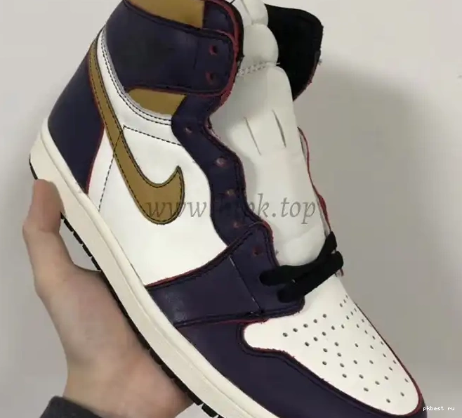 PK Lakers Air Purple-Gold Ready 1 Retro SB God Jordan Nike ship High Chicago CD6578 2019 OG to 0515